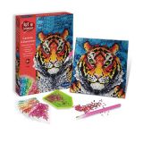Strasssteinbild Tiger