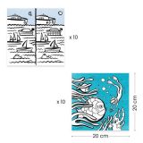 Ausmalbilder 3-6: Ozean