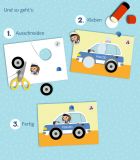Mein kunterbunter Kindergartenblock Schneiden & Kleben (Fahrzeuge)