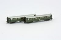 2er Set Personenwagen C4 Sa 07 mit Beleuchtung, DB Ep.III