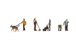 Menschen mit Hunden