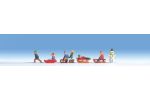 Kinder im Schnee, 6 Figuren