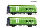2er Set Schiebewandwag. Green