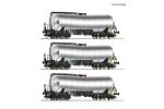 3er Set Knickkesselwagen Chrom