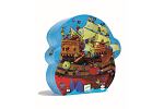 Silhouette Puzzle: Barbarossas Boot - 54 Teile