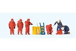 Feuerwehrmnner.Roter Vollschutz