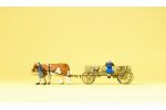 Bauernwagen. 2 Bauersleute. 2