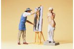 Kunstmaler und Modell