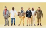 Passanten. 6 Figuren