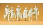 Reisende. 6 unbemalte Figuren