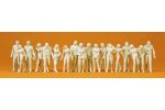 Passanten. 18 unbemalte Figur