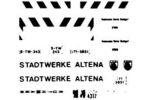 Kommunalfahrzeug, Beschriftun