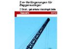 Verlngerung f,Baggerausleger
