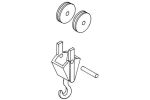 Kranhaken mit 2 Rollen,(1)