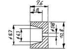 Schwungscheibe,Dm10,8 x 7,6mm