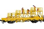 H0 Niederbordwagen mit Arbeitsbhne GleisBau Fertigmodell