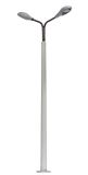 Betonmast mit 2 Lampen     H0