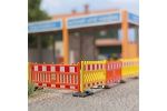 Schrankenzaun gelb/orange H0