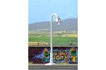 Lampe mit Holzmast  H0