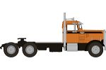 Peterbilt 281, orange, 1955,