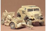 1:35 WWII British 25PDR.Field gun & Quad Tractor