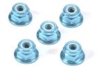 4mm Alu Stoppmutter Blau elox