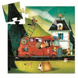 Formenpuzzle: Das Feuerwehrauto (16 Teile)