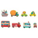 Puzzle und Spielset: Rund um die Stadt
