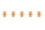 5 SMD-LEDs, orange