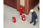 6 Feuerlscher und 2 Hydrante
