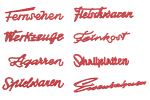 Ladenschriftzüge 50er Jahre