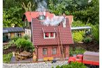 Brennendes Klinkerhaus