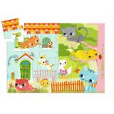 Formen Puzzle: Katze und Ihre Freunde (24 Teile)