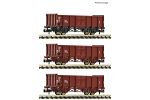 3er Set offene Guterwagen DR, Ep.IV