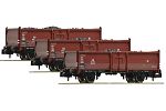 3tlg. Guterwagen Set Kohle