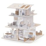Malen und Stecken: Puppenhaus