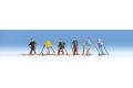 Skifahrer, 6 Figuren