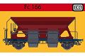 DB FC166 Schotterwagen ohne Bremse, DB III