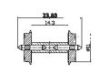 Radsatz 11mm get.Achse   1 Pa