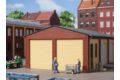 Giebel und Ecksulen kurz rot