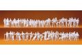 Im Winter. 65 umbemalte Figuren