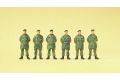 Soldaten stehend. Parka. Bare