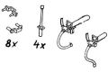 Satz Griffe u.Bremsschluche