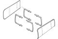Paar Witte Windleitbleche P8