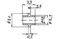 Buchse mit Ring f.1,5 mm,2St