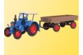 H0 LANZ mit Gummiradwagen