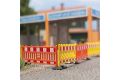 Schrankenzaun gelb/orange H0