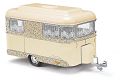 Wohnwagen, beige/silber