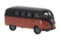 VW T1a Kombi, schwarz/rot