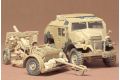 1:35 WWII British 25PDR.Field gun & Quad Tractor